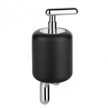 Gessi 38014-279 - Wall-Mounted Ceramic Liquid Soap Dispenser - Black Gres