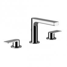 Gessi 39212-031 - Widespread washbasin mixer with pop-up assembly