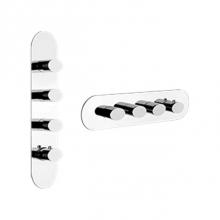 Gessi 39724-031 - Trim Parts Only External Parts For Thermostatic With 3 Volume