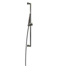 Gessi 58145-426 - Handshower And Adjustable Sliding Rail Set, Adjustable Bar, Adjustable Hook, 59'' Flex H