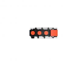 Gessi 63011-031 - In-wall thermostatic rough valve for two separate functions.