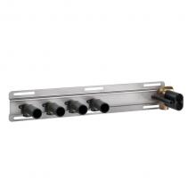 Gessi 63025-031 - In-wall thermostatic rough valve for shelf mixer for four simultaneous functions.