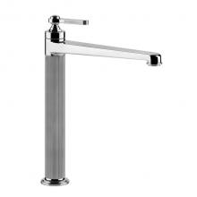 Gessi 65003-031 - Tall single lever washbasin mixer with pop-up assembly
