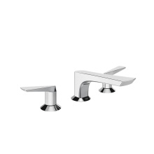 Gessi 72013#031 - Widespread washbasin mixer without pop-up assembly