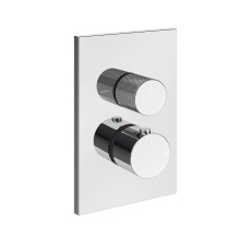Gessi 73635#031 - TRIM PARTS ONLY External parts for two ways diverter thermostatic and volume control. DIAMANTATO