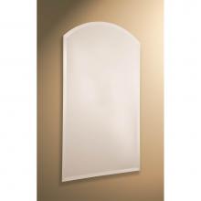 GlassCrafters C-ABM-2430 - 24'' x 30'' Decorative Frameless Arched Mirror with  Beveled Edge