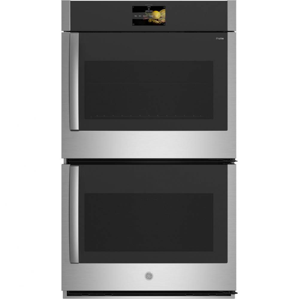 GE Profile™ Series 30'' Built-In Convection Double Wall Oven with Right-Hand Side-Swin