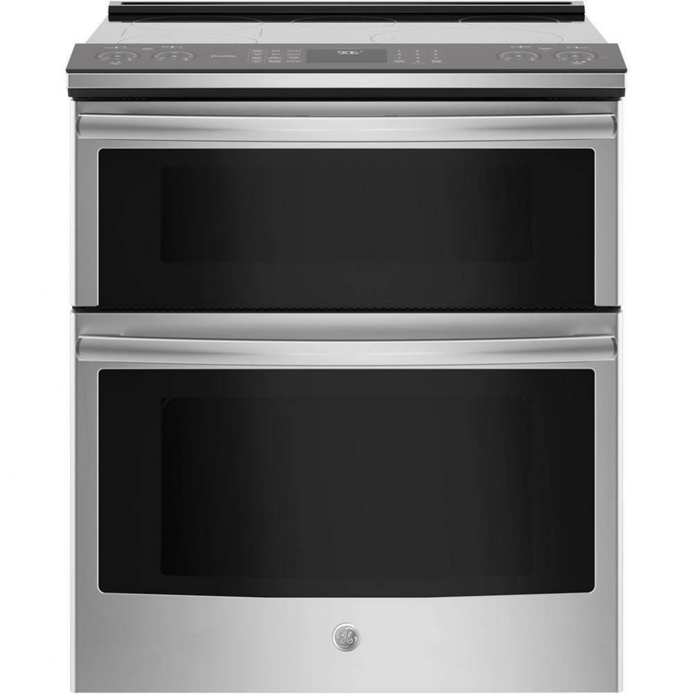 GE Profile 30'' Smart Slide-In Electric Double Oven Convection Range