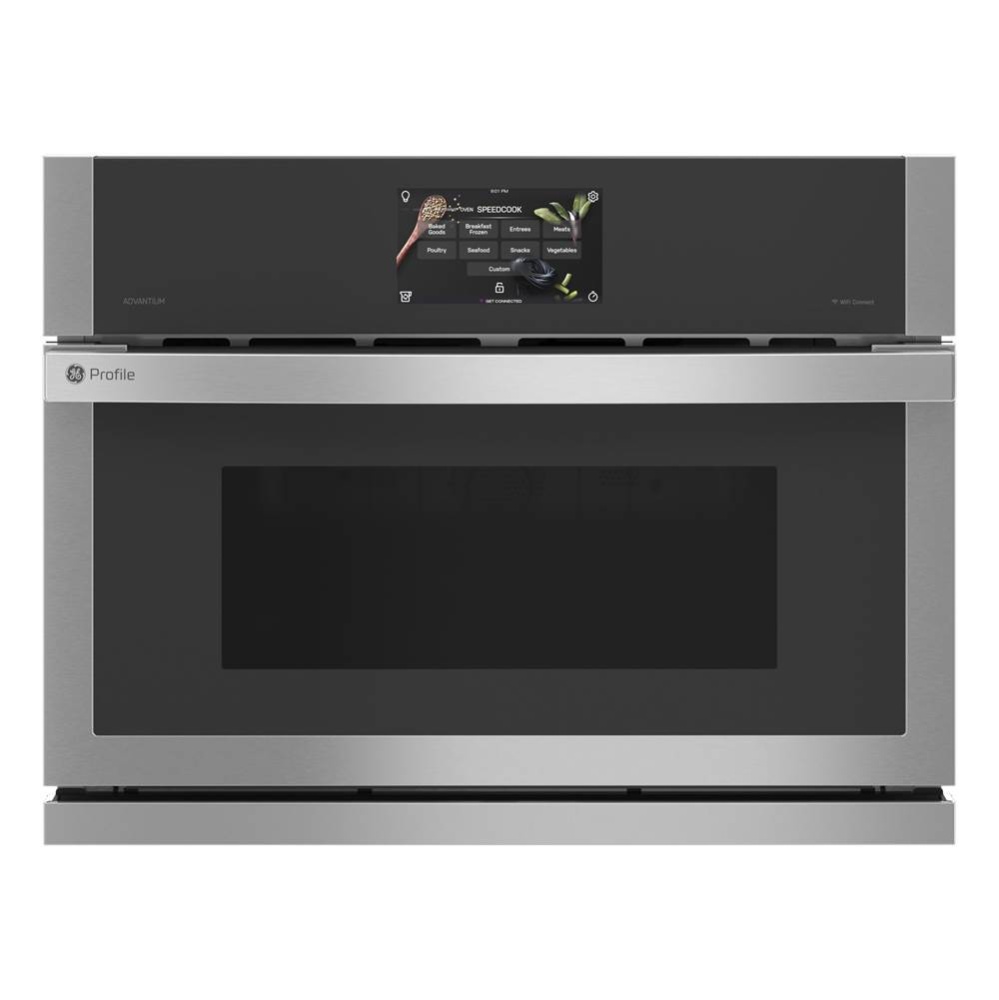 GE Profile 27'' Single Wall Oven with 120V Advantium Technology