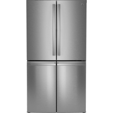 GE Profile Series PAD28BYTFS - GE Profile ENERGY STAR 28.4 Cu. Ft. Quad-Door Refrigerator with Dual-Dispense AutoFill Pitcher and