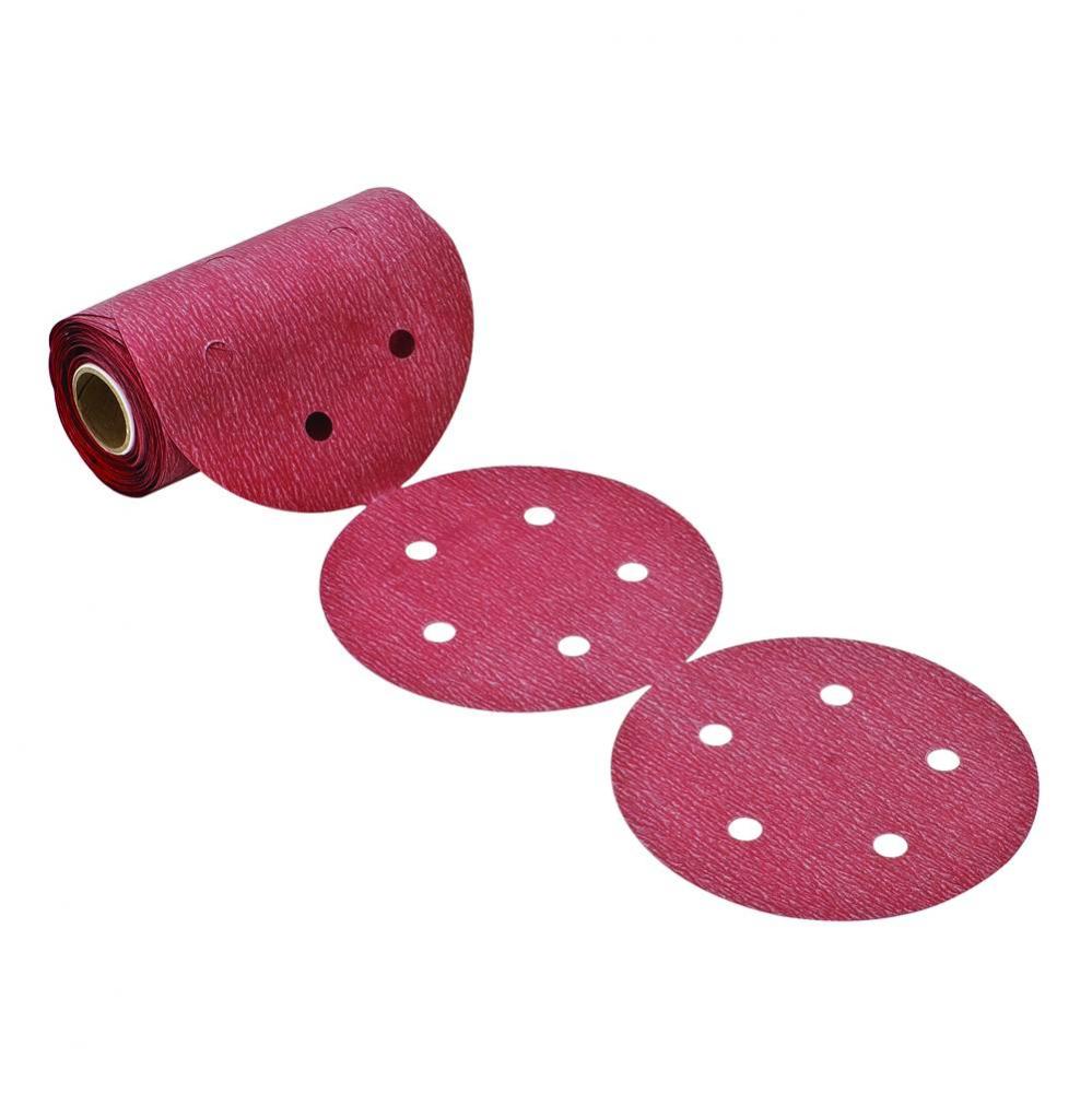 Psa Disc 5X5 A/O Prem Red 220Gr Pp 100Rl