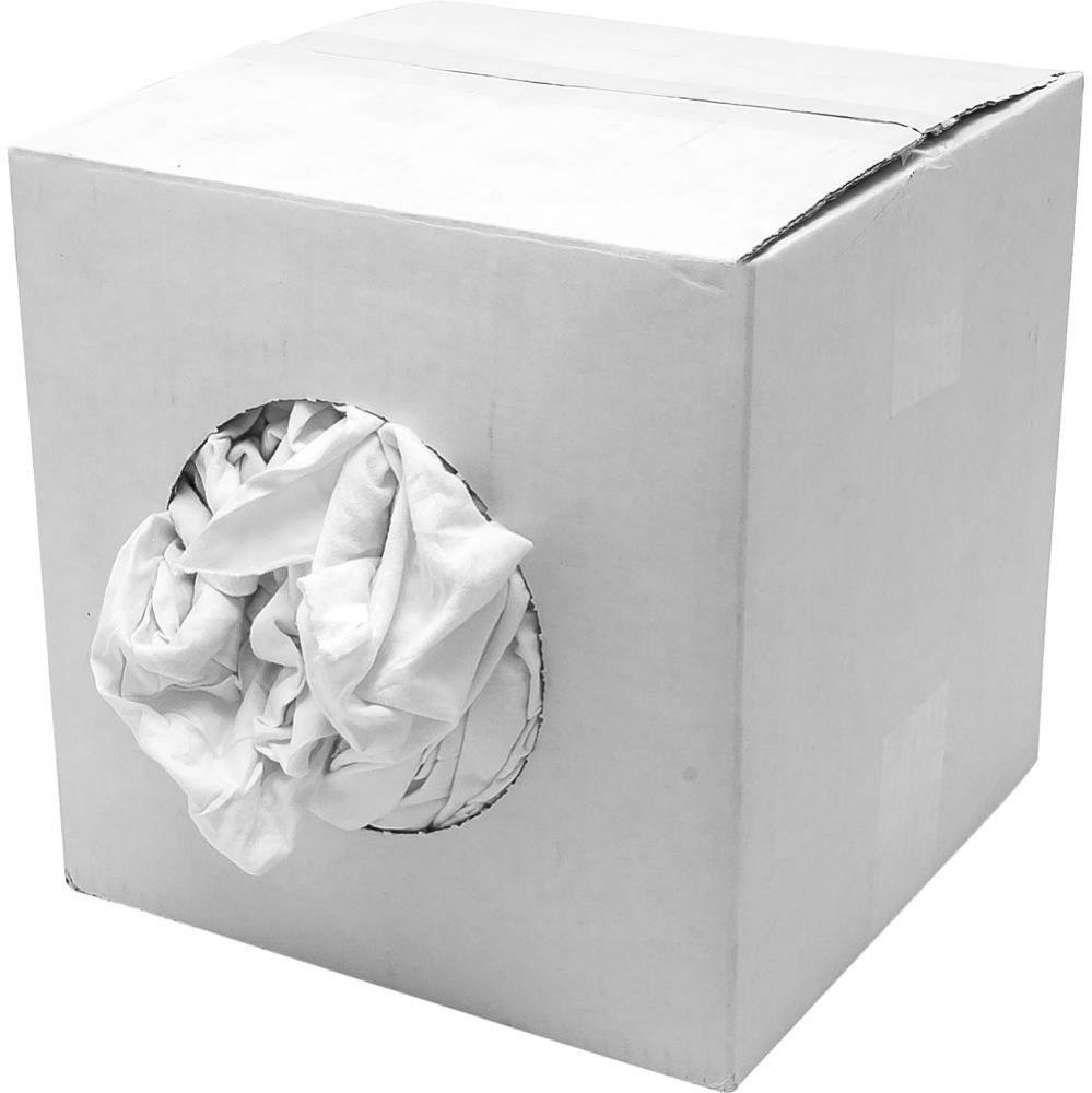 Wiping Cloth Pre-Washed Cot Knit Wh 25Lb