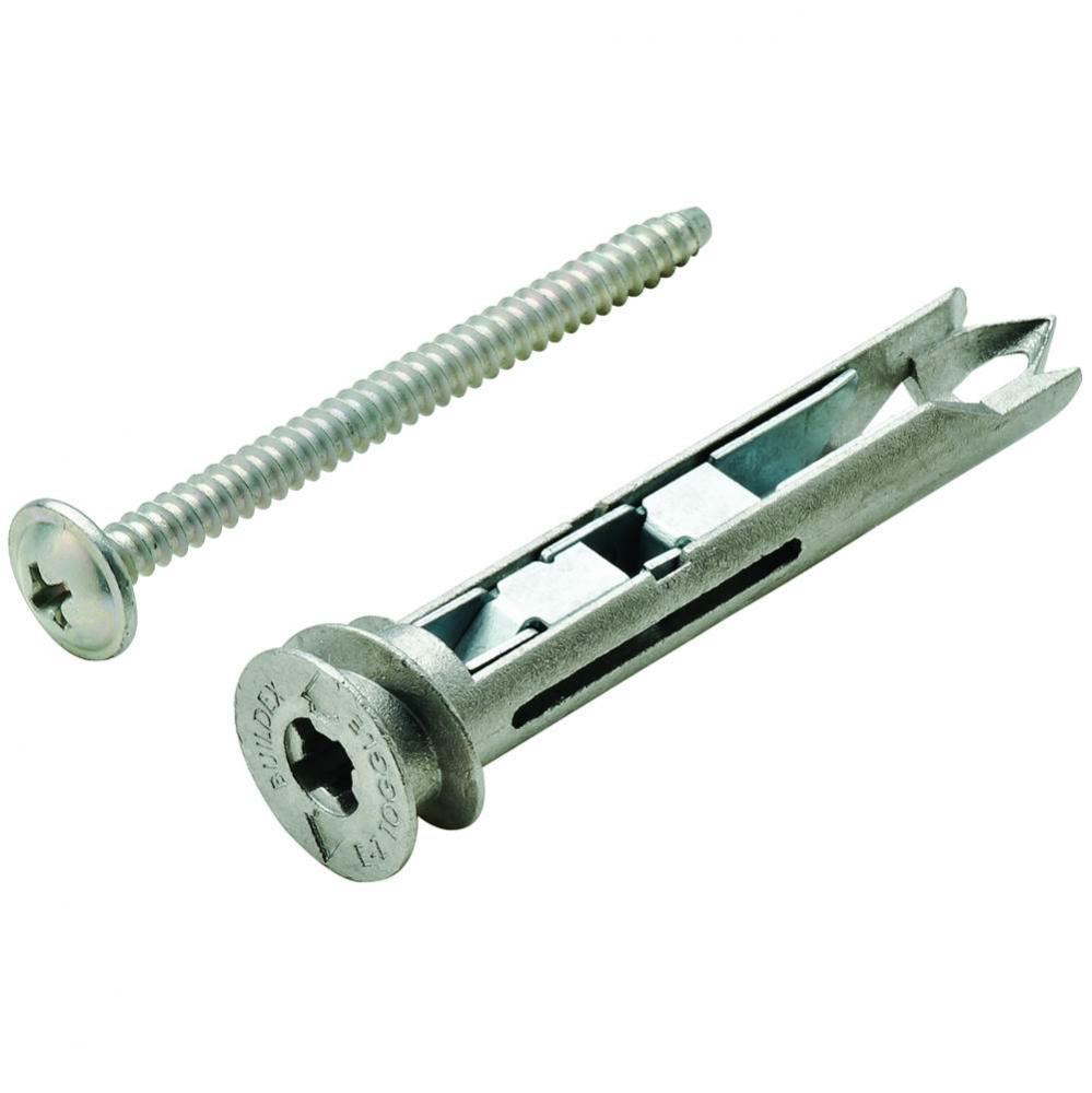 E-Z Toggle W/Wshr Hd Scr St Zn No.8X2 1/8