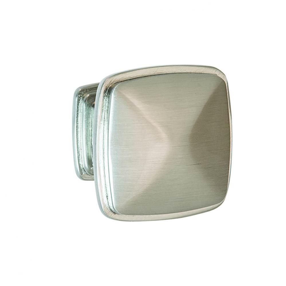 Knob Keystone Zn Sat Ni 8-32 32X32Mm