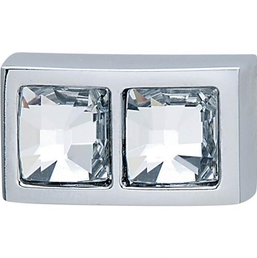 Knob Elements Zn Pol Chr/Cry M4 28mm