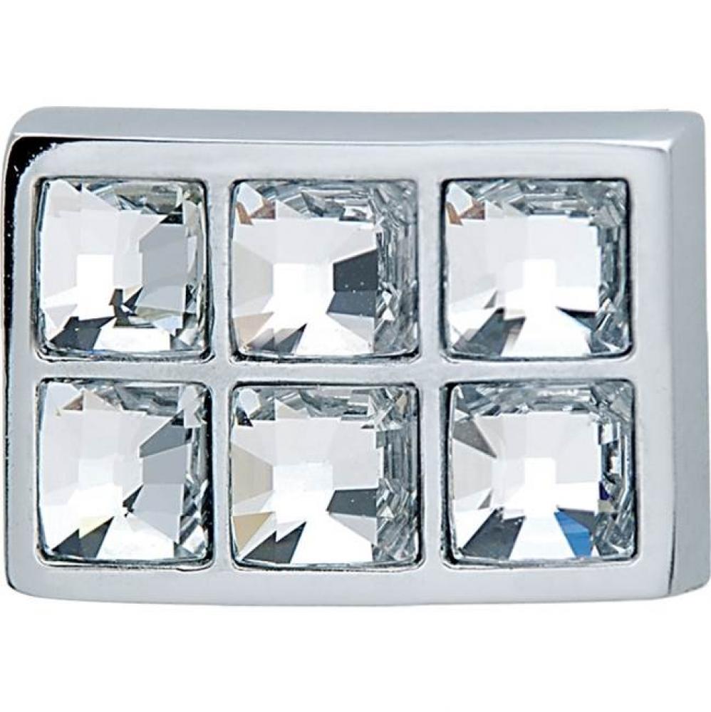 Knob Elements Zn Pol Chr/Cry M4 40mm