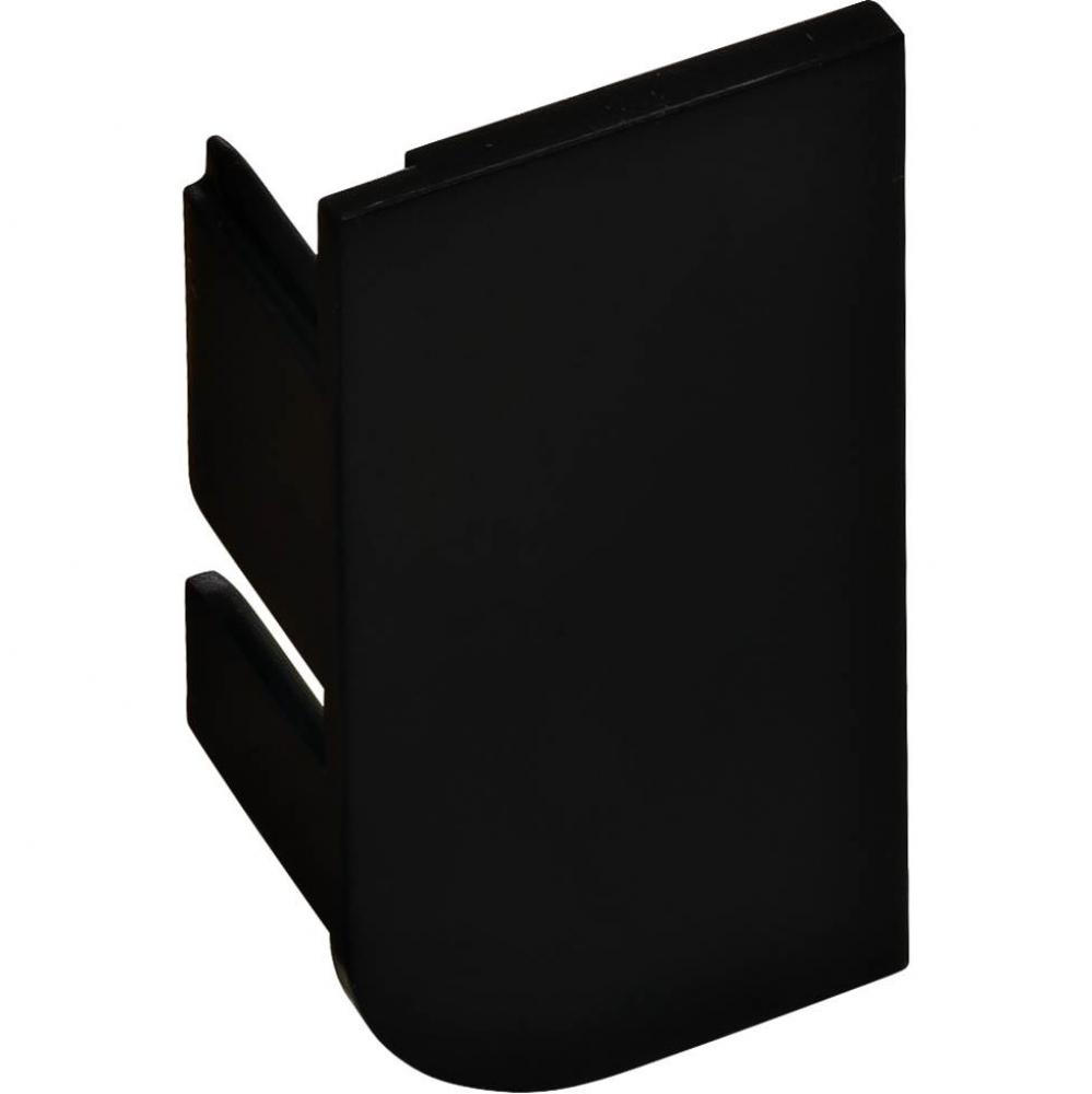 End Cap L-Pro Passages Plastic Blk Left