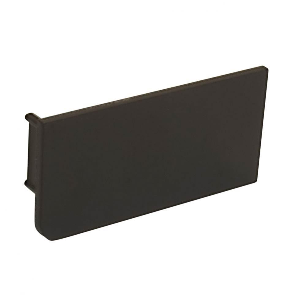 L-Cap Rectangle Pl Dark Bronze Right