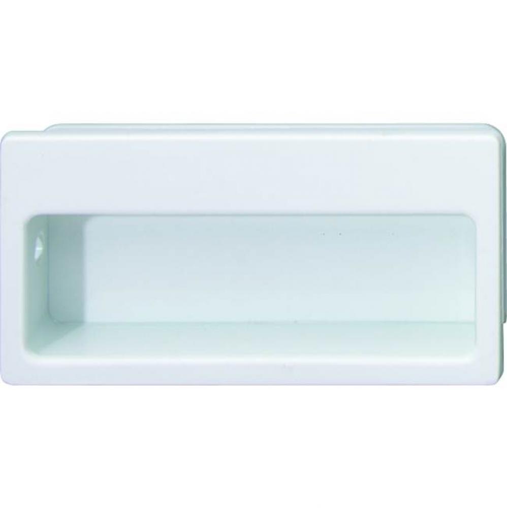 Flush Handle Pl Wh 123Pl04 80X40Mm