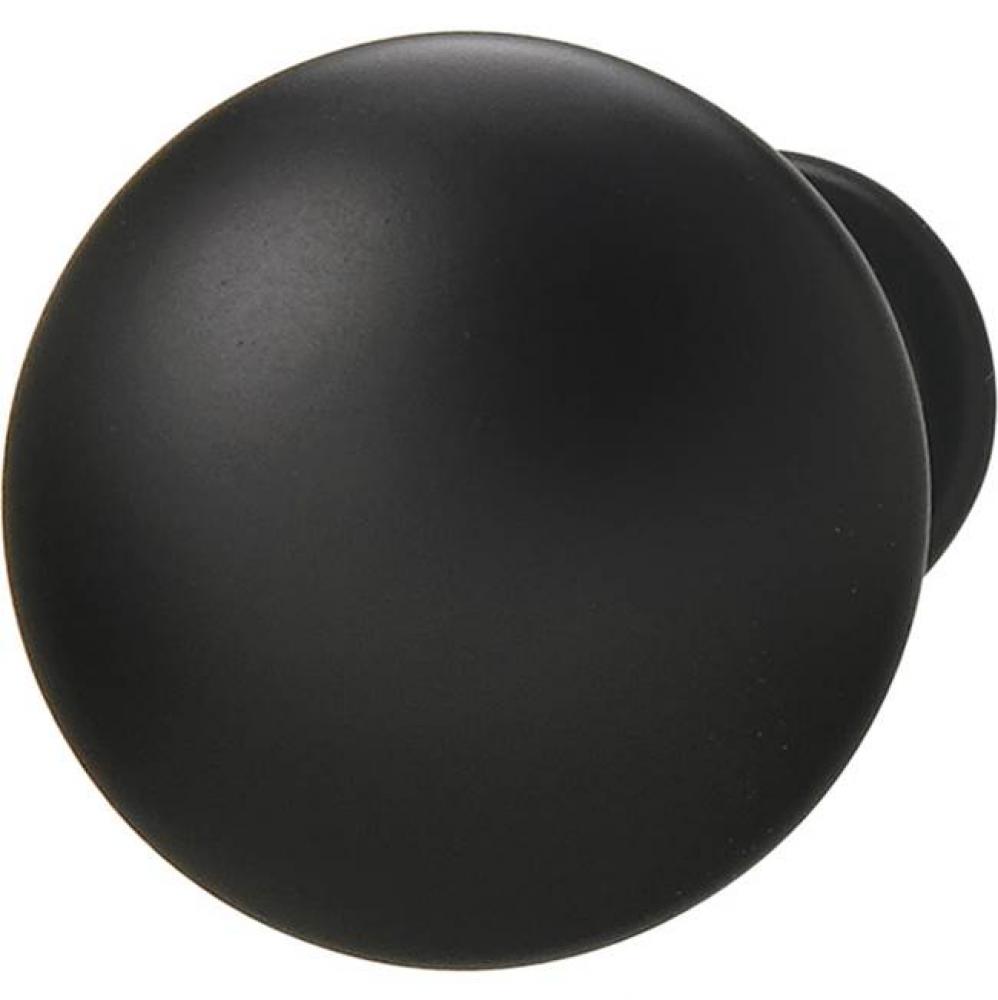 Mush Knob Chant Zn Matt Blk 8-32 30mm