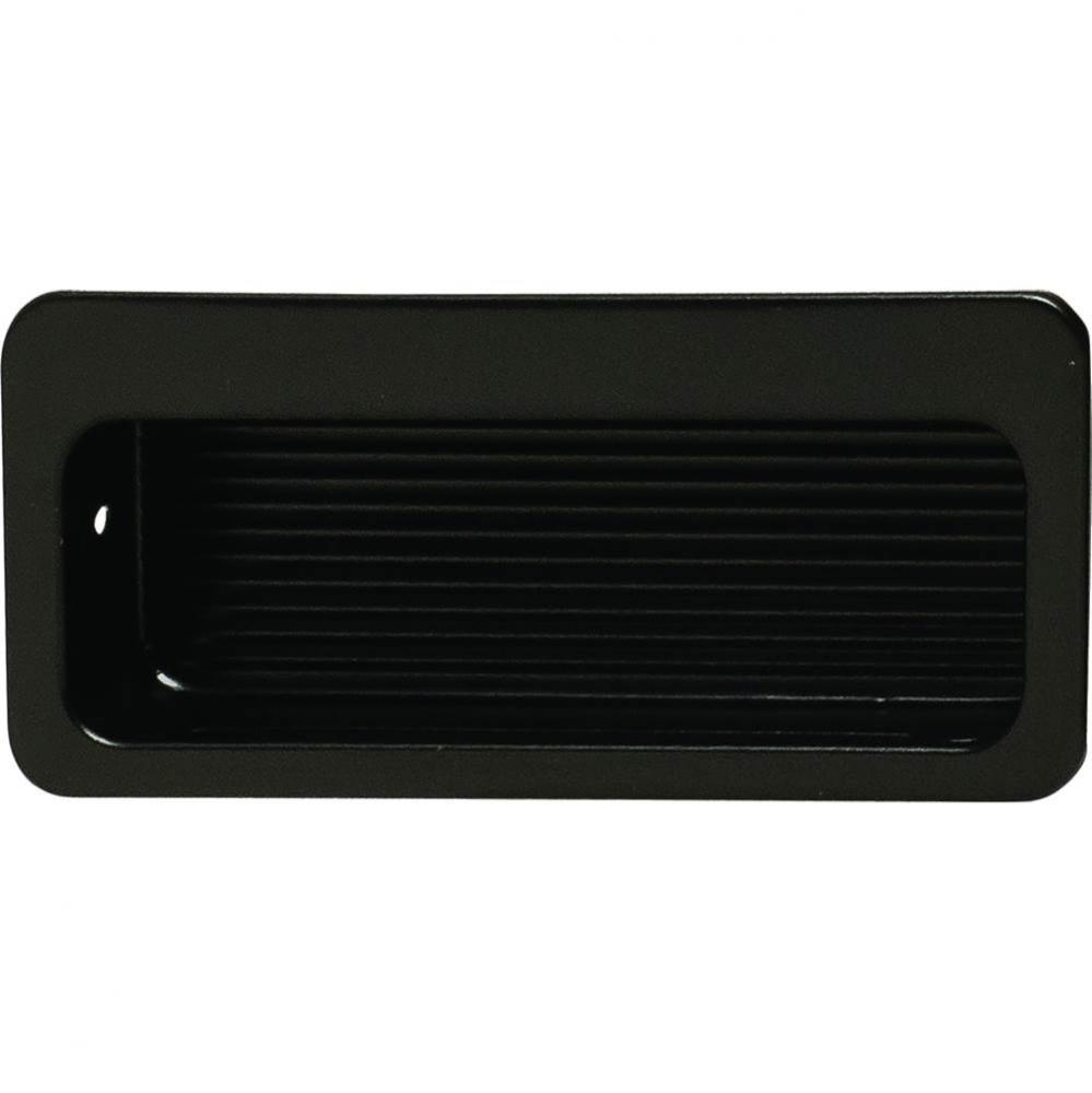 Inset Pull St Matt Blk 109St45 75X32Mm