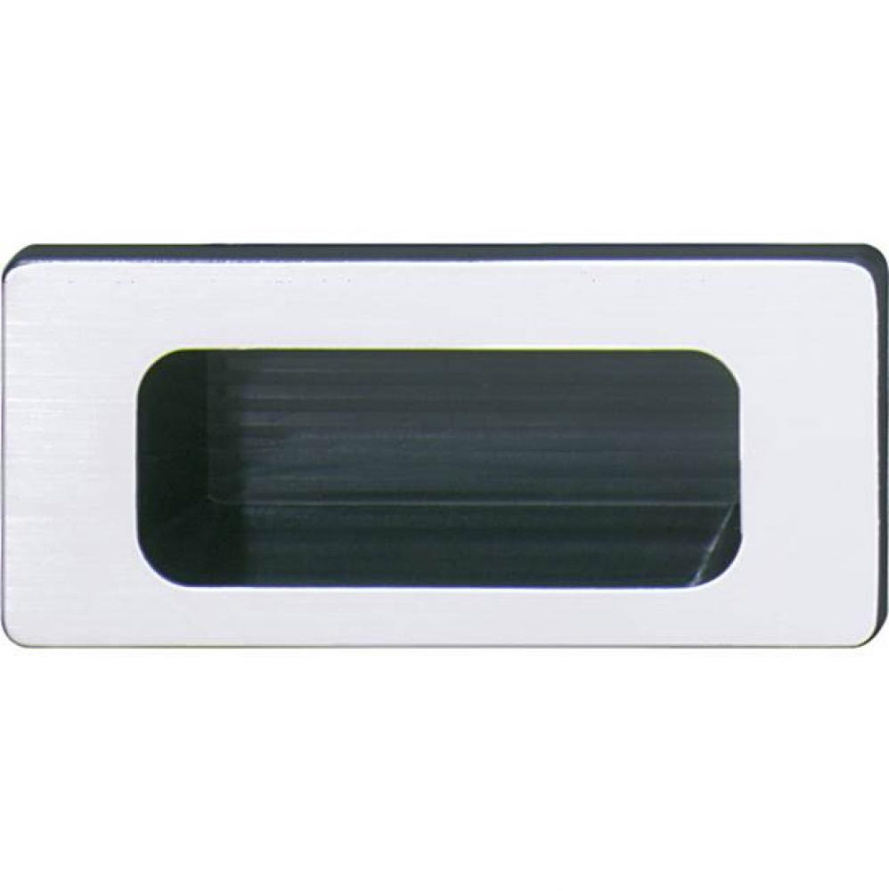 Mortise Pull Pl Matt Silv/Blk 84X38mm