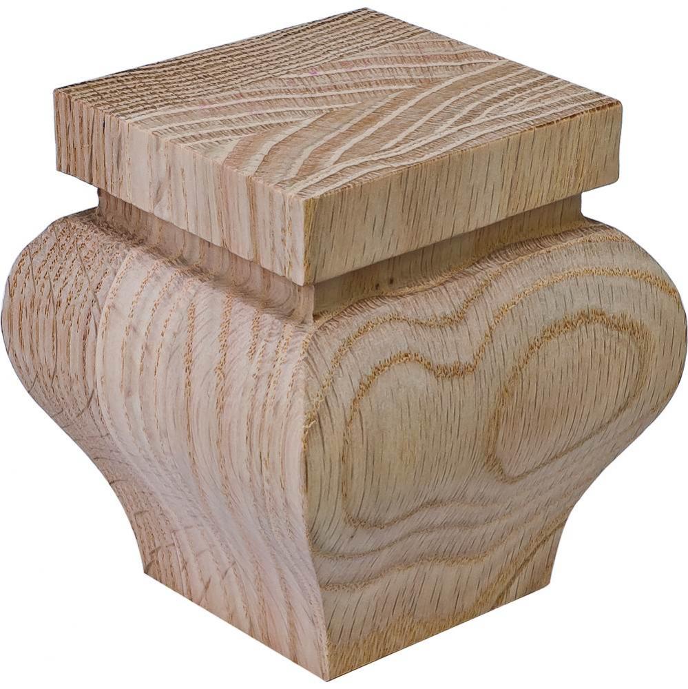 Foot Hannover Oak 3 5/8'' X 3 5/8'' X 4