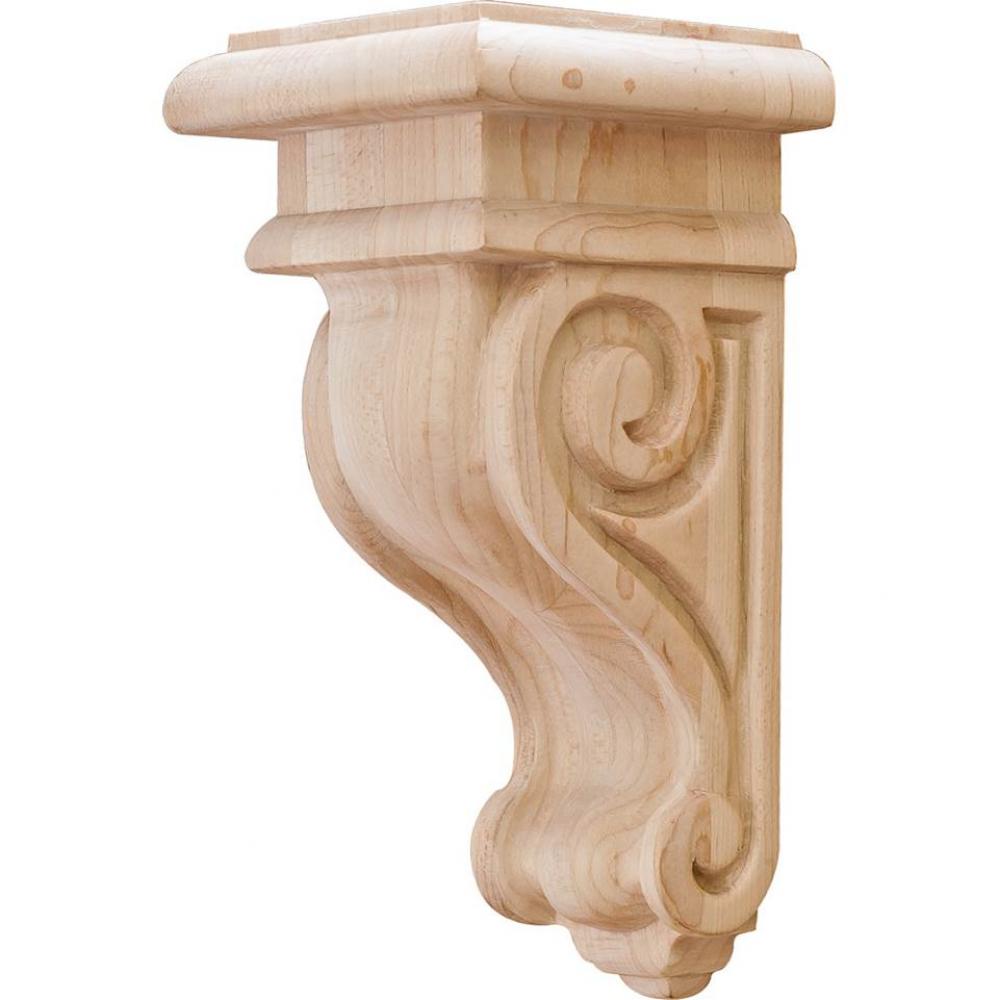 Corbel Scroll Maple 2 7/8'' X 3'' X 6