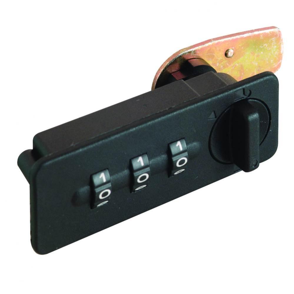 Combi-Code Lock 1157 Horz Rt Blk