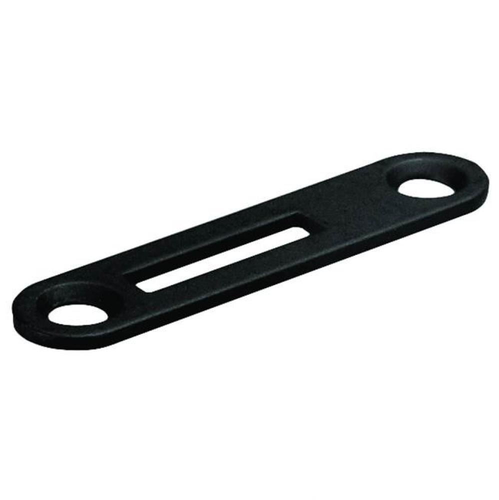 Strike Plate Off-Set Slt St Blk 49X11Mm