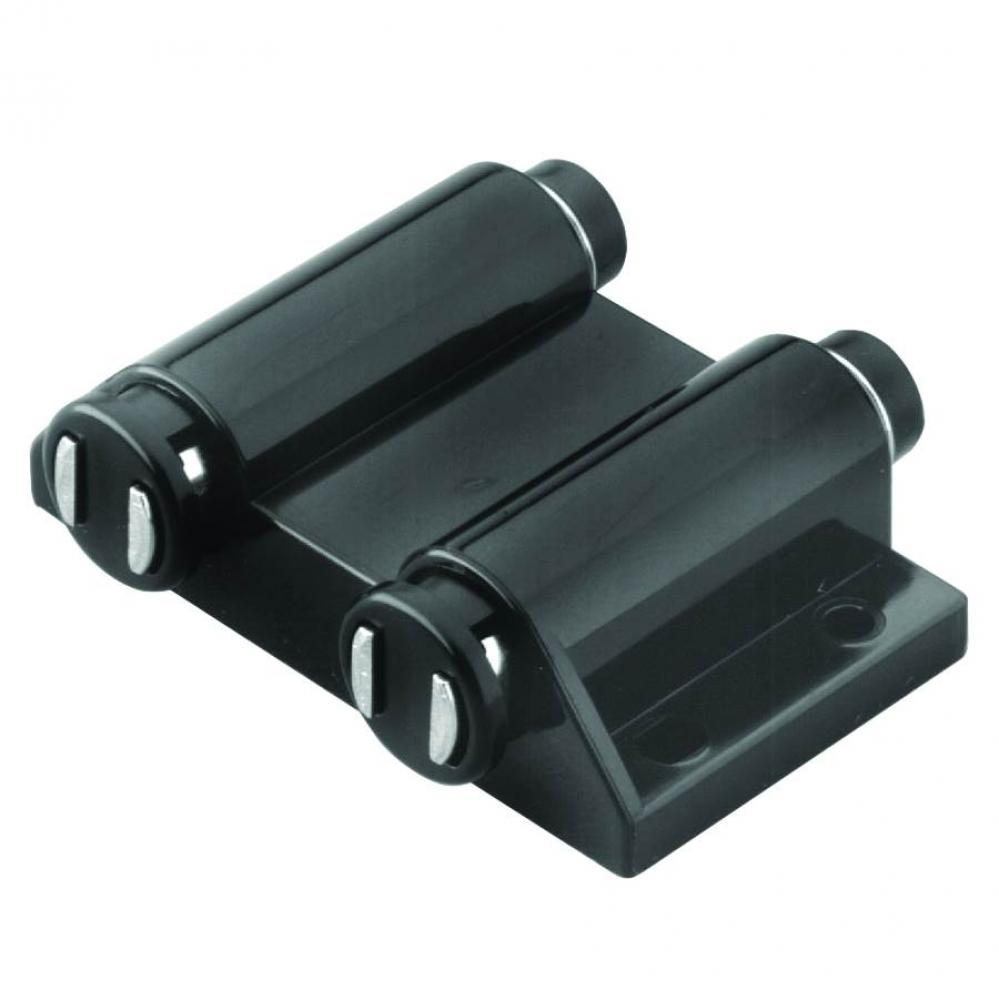 Push Latch Magn Dbl Pl Blk 58X40Mm
