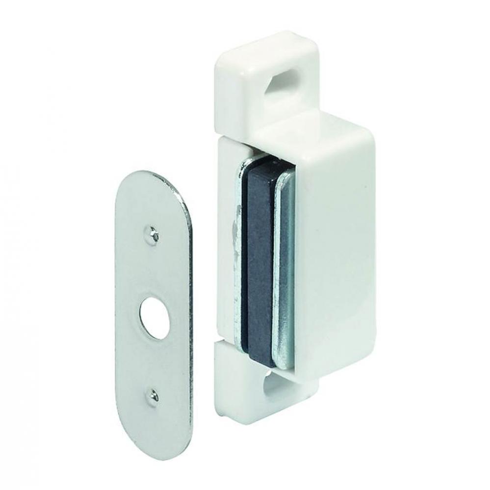 Magn Catch Pl Wh W/St Strike 4Kg