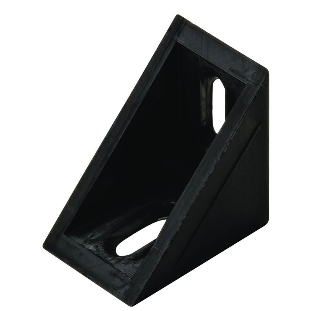 Corner Brack Pl Blk 24X24X17Mm