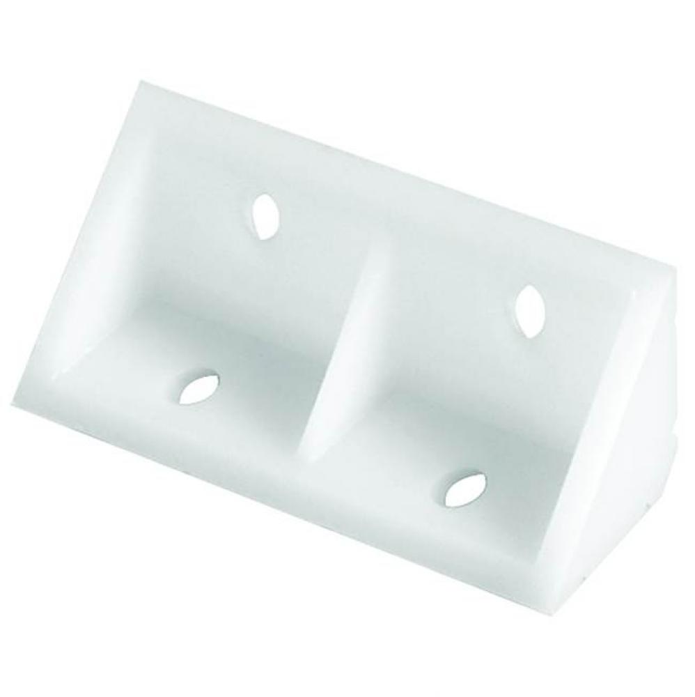 Corner Brack Pl Wh 19X19X51Mm