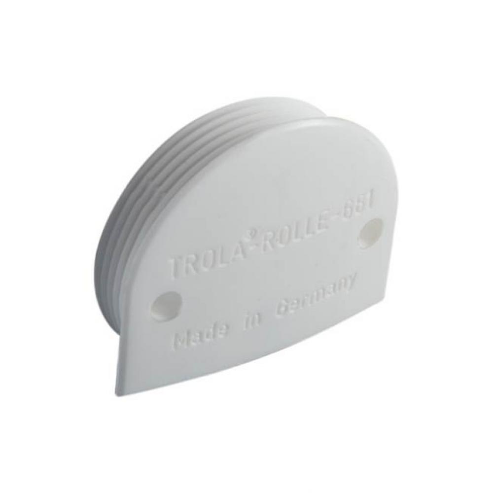 Roller W/St.Spindle Pl.Wh.