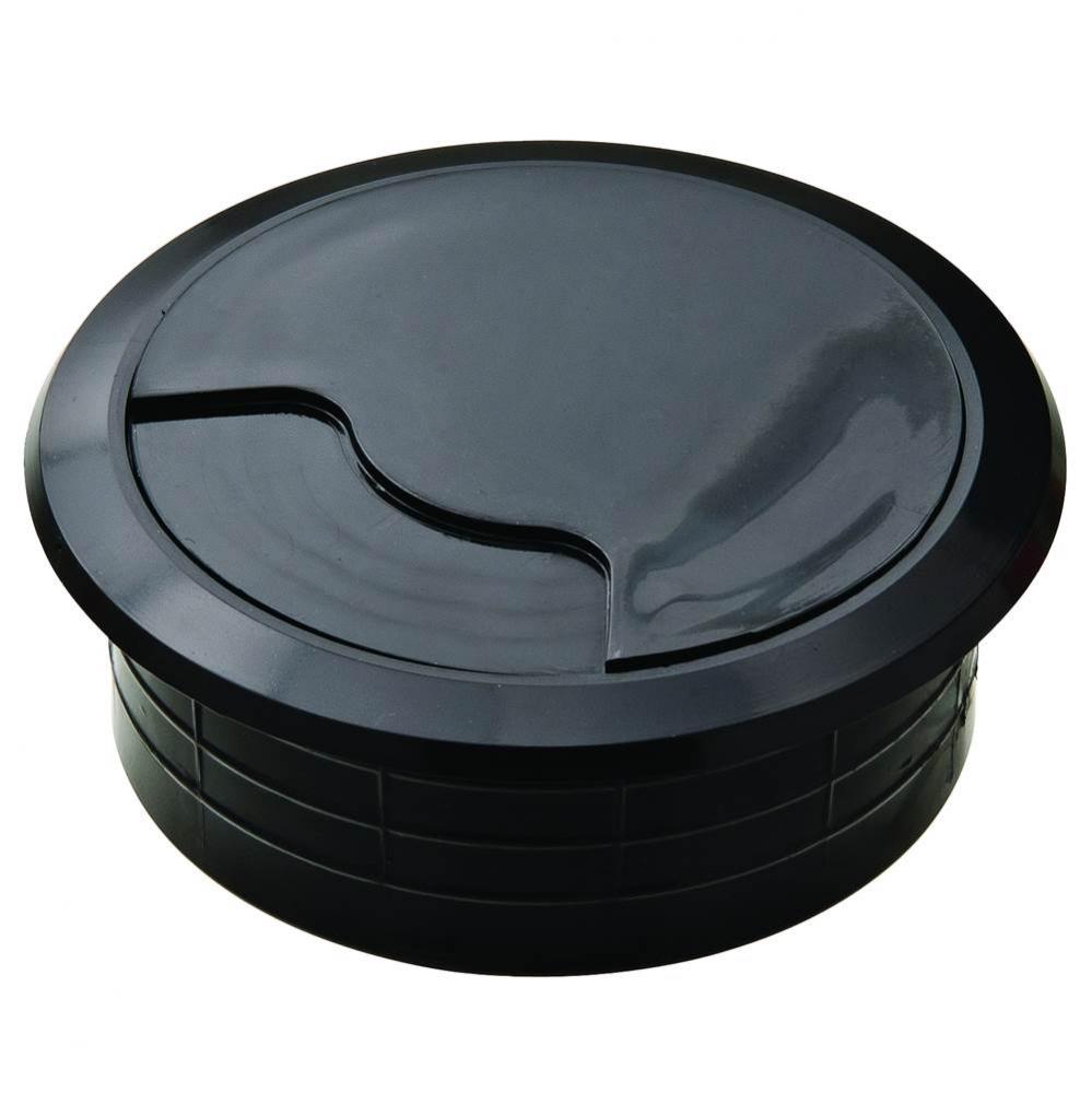 Cable Grommet 2-Pc Pl Blk 60Mm