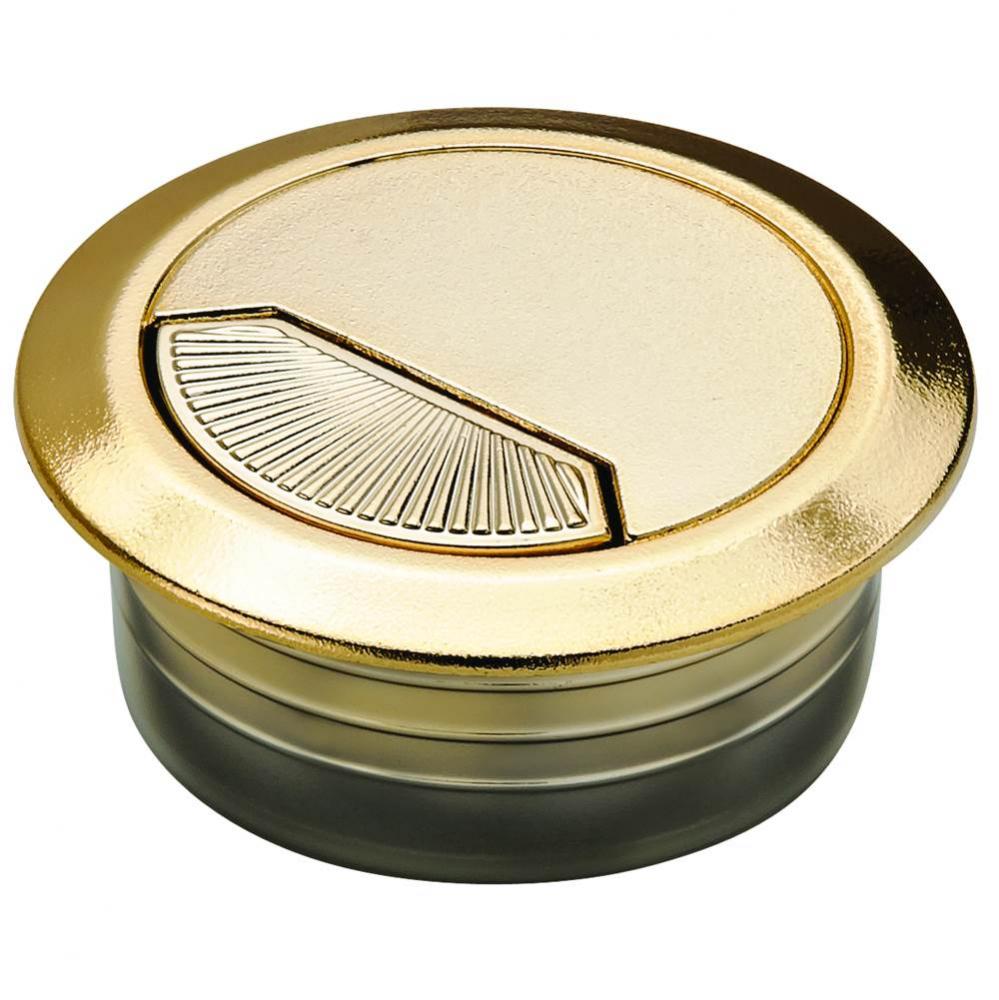 Cable Grommet 2-Pc Pl Brs Matt 50Mm