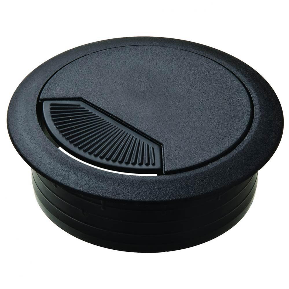 Cable Grommet 2-Pc Pl Blk 60Mm