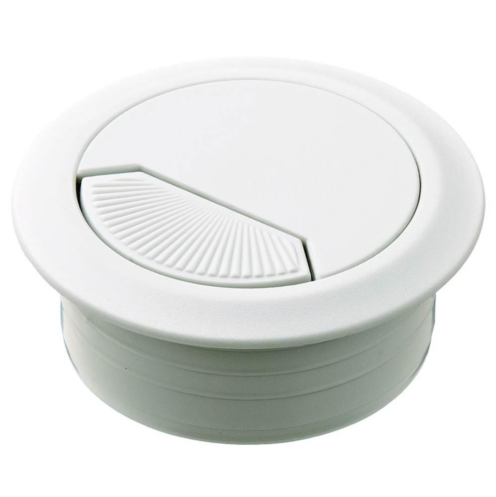 Cable Grommet 2-Pc Pl Light Gray 50Mm