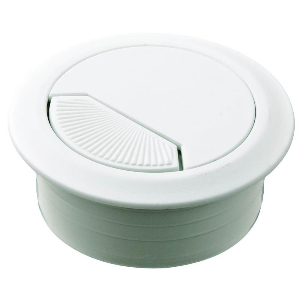 Cable Grommet 2-Pc Pl Wh 50Mm