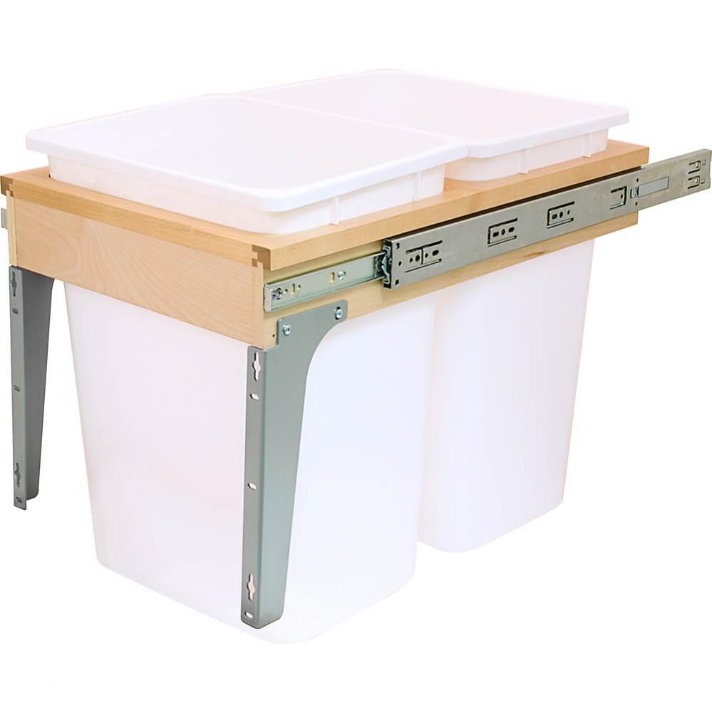 Trash Cn Dbl Soc Sde Mt 36Qt Map 14 7/8