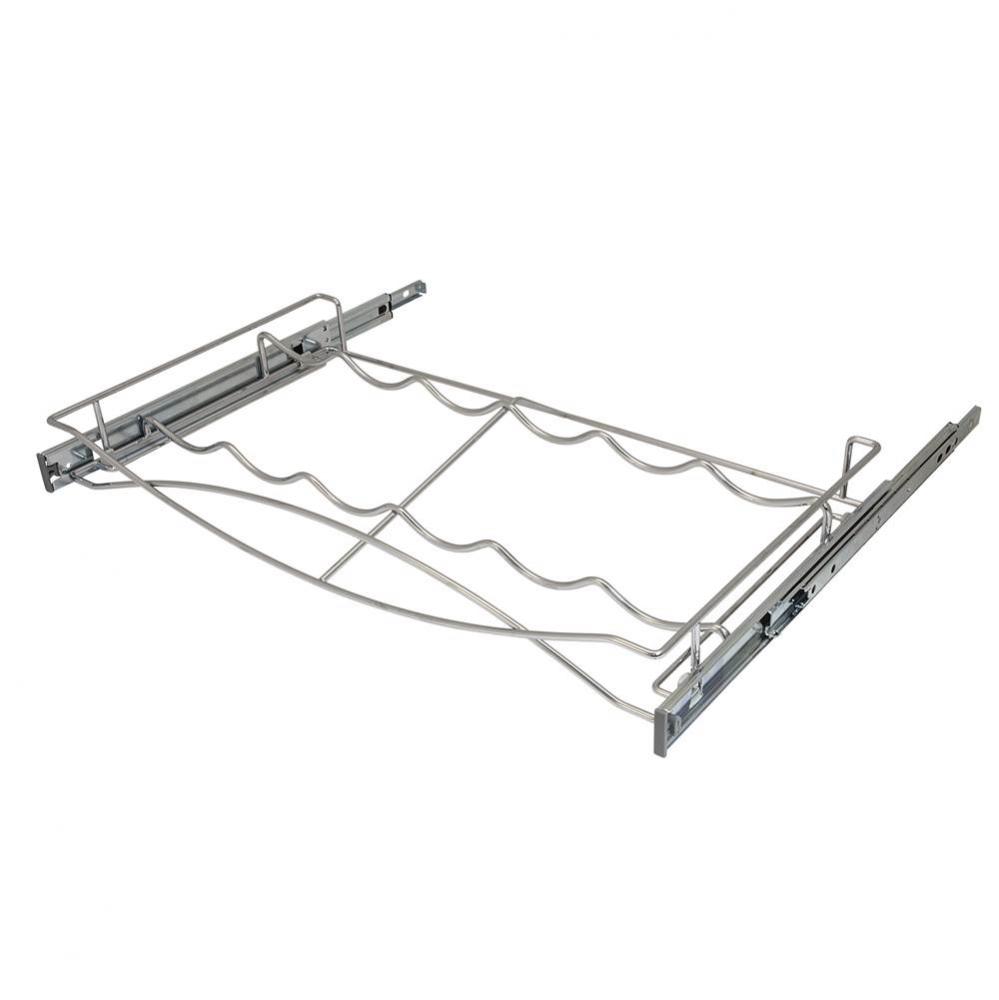 P-Out Wine Tray St Chr 24'' W/ Slide