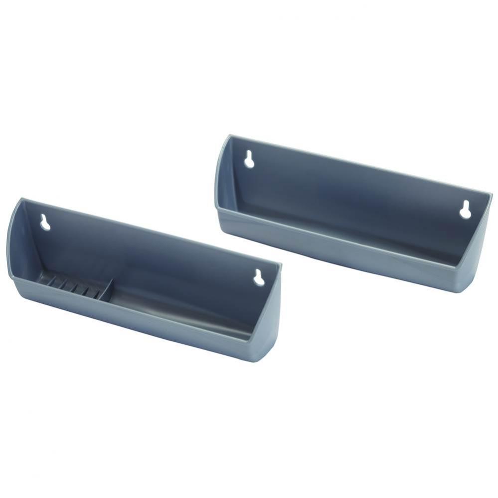 Sink Tilt-Out Tray Set W/Hng Pl Silv