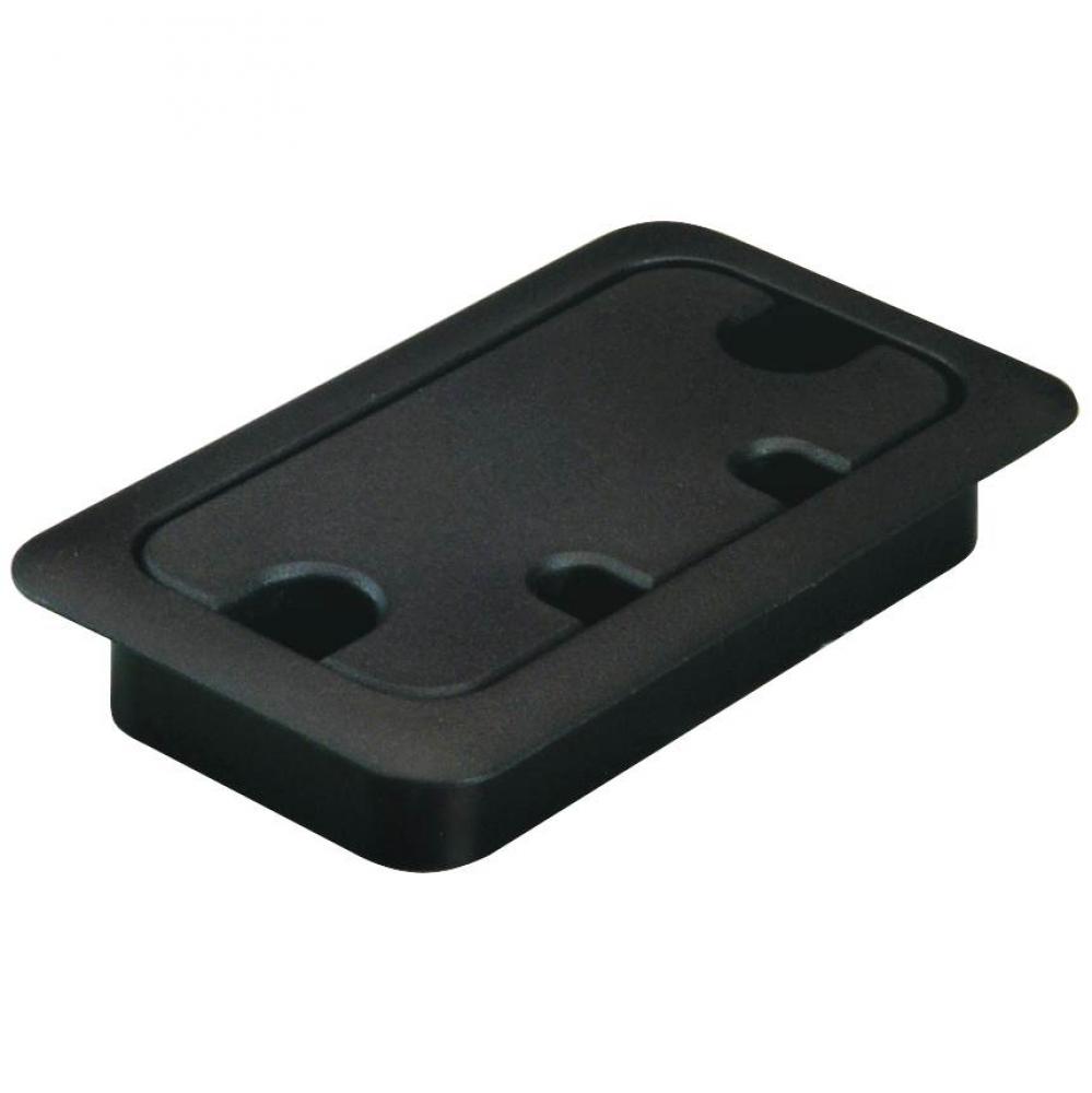 Cable Grommet Rect Pl Blk 120X70Mm