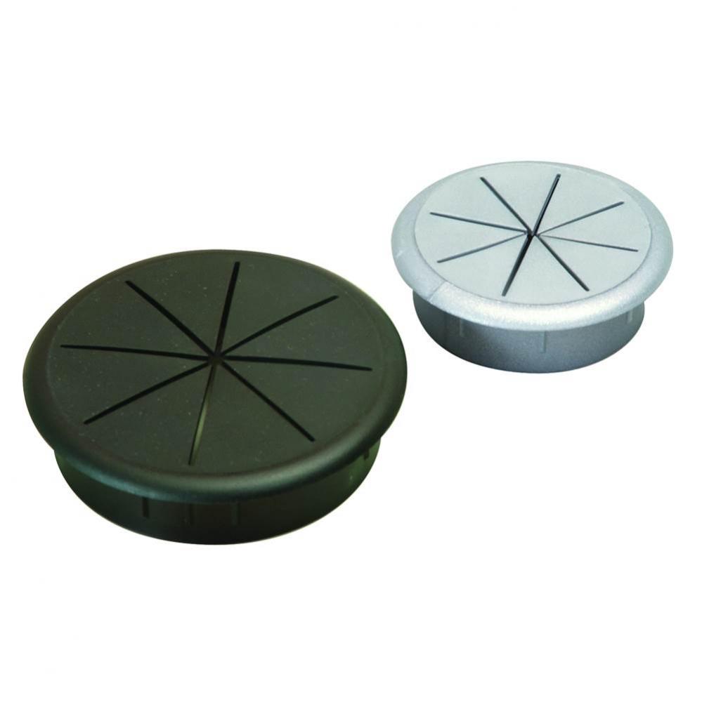 Cable Grommet Flexi-Top Pl Black 60Mm