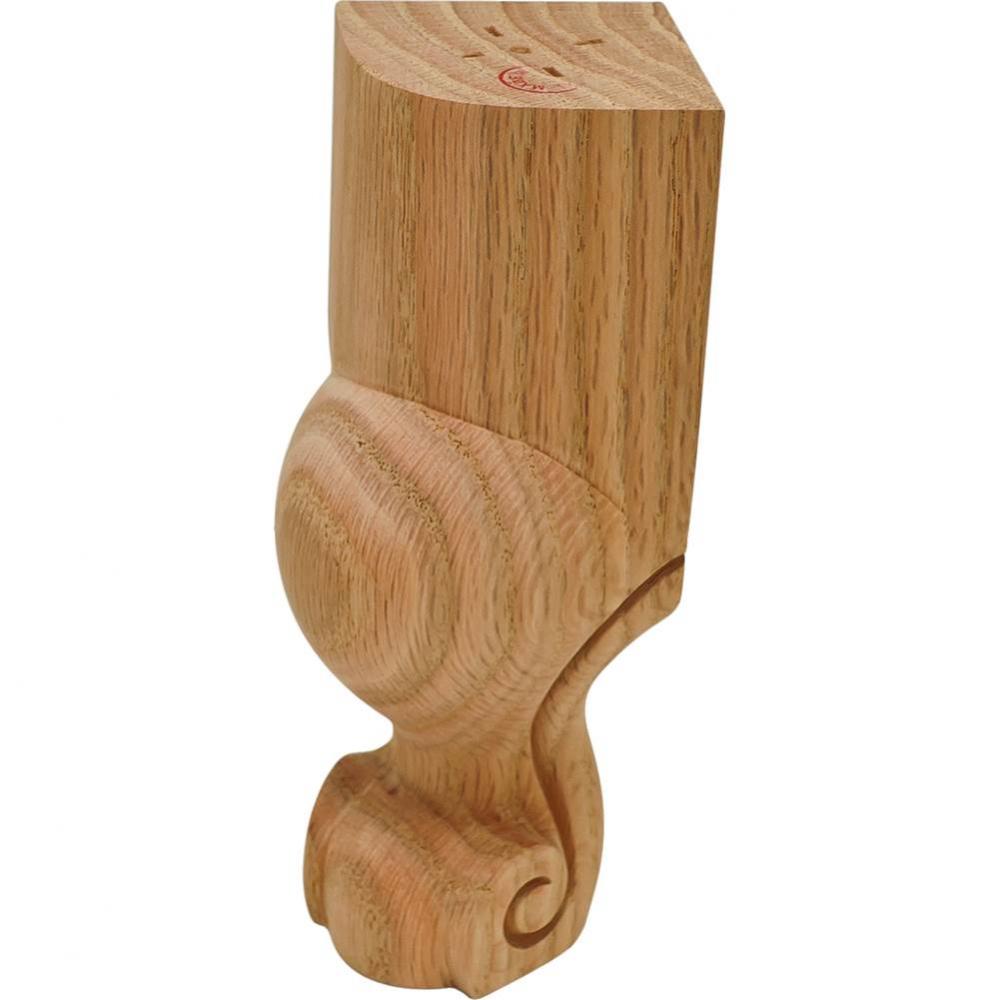 French Leg Red Oak 6X2 1/2X2 1/2
