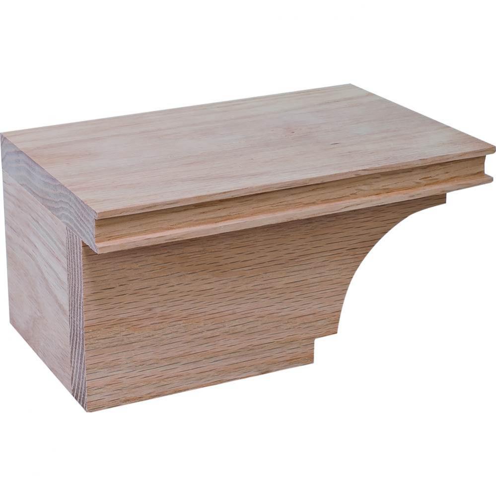 Cabinet Foot L Trans Oak 7 3/4X4 7/8X3