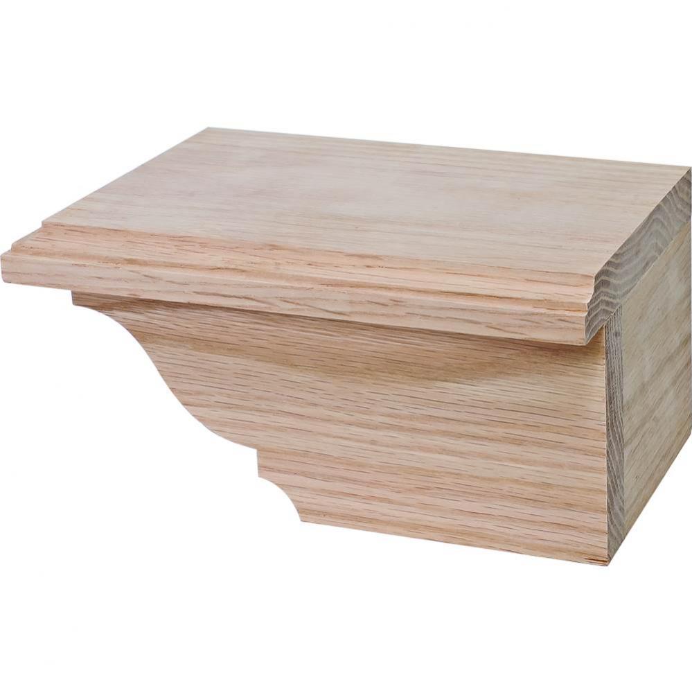 Cabinet Foot R Trad Oak 7 3/4X4 7/8X3