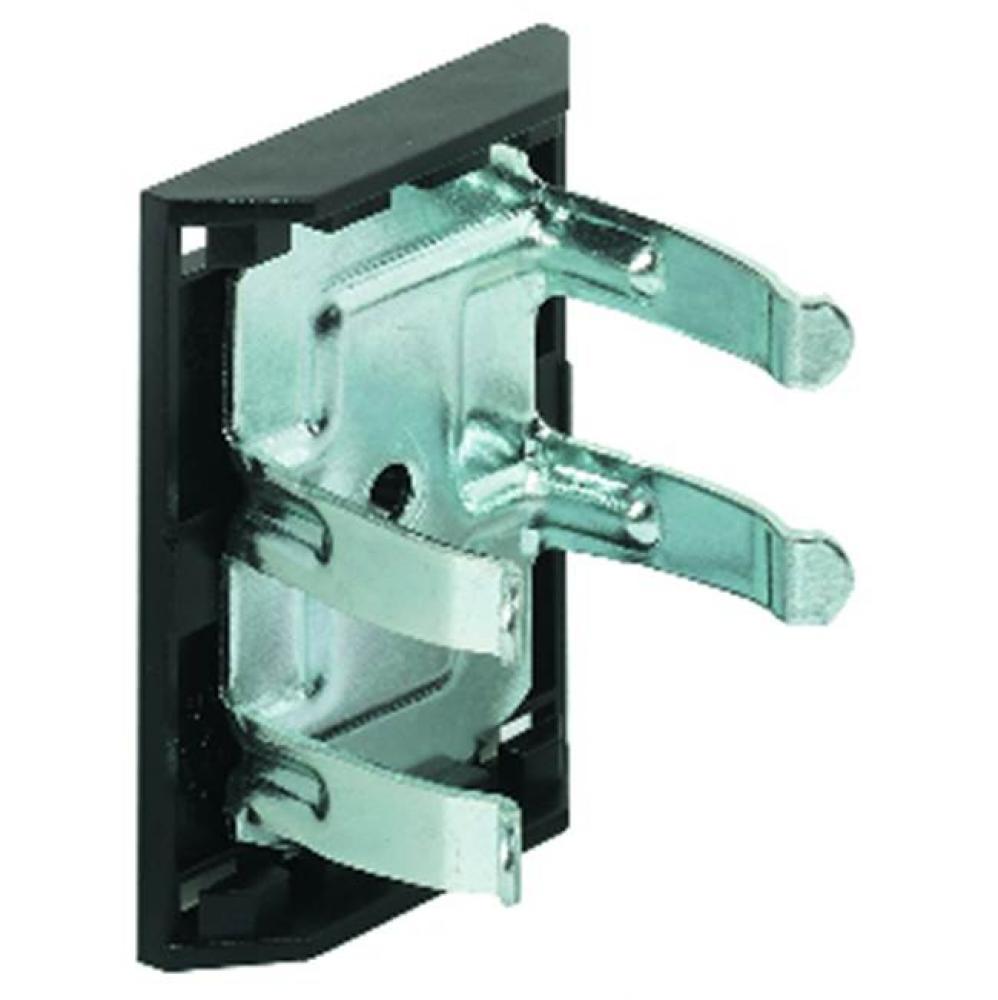 Toekick Clip Screw-On Pl Blk