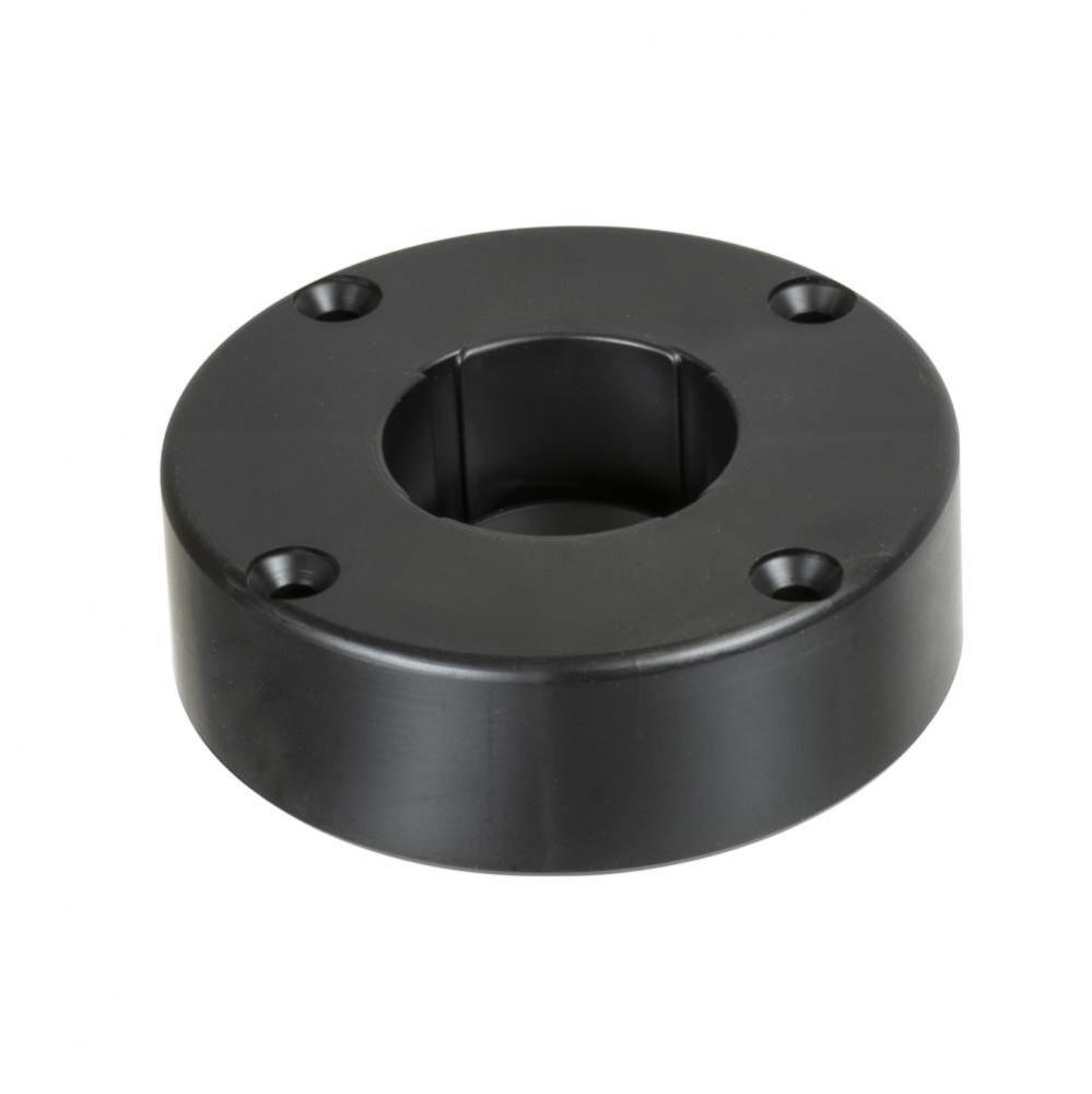 Axilo Mtg Plate Round Screw Mnt Pl Black